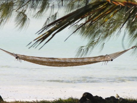 Hängematte am Strand, Sansibar
