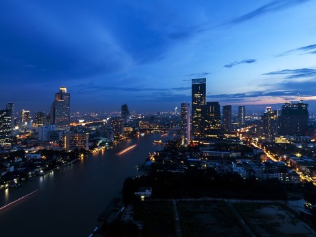 Bangkok Skyline bei Nacht