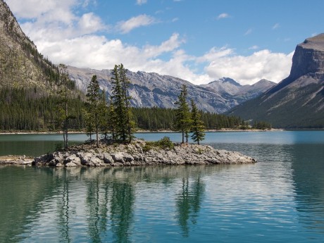 Lake and Mountain in Banff