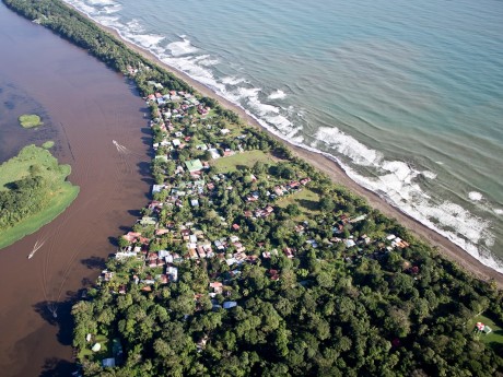 Tortuguero Village Aerial View