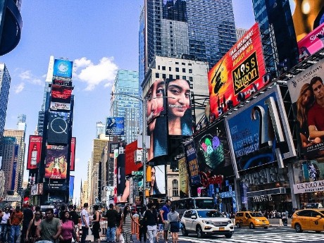 Time square in New York City
