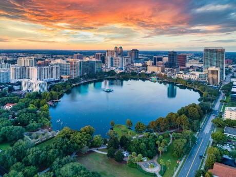 Orlando Skyline Sonnenuntergang