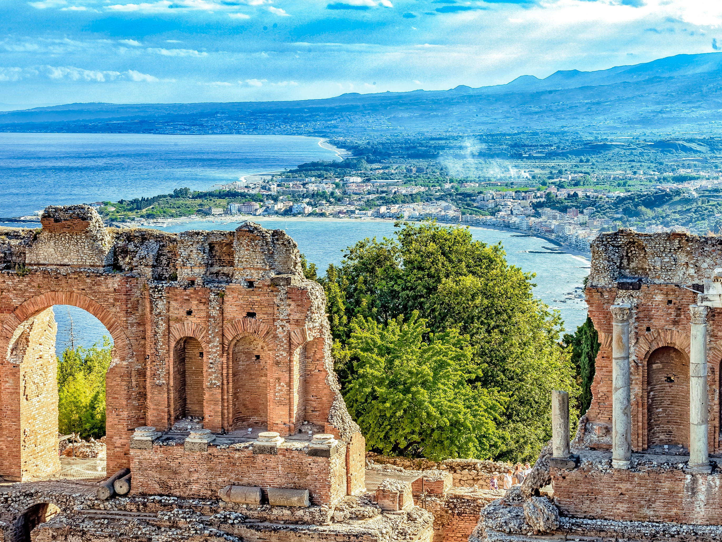Insel Sizilien Taormina Antikes Theater