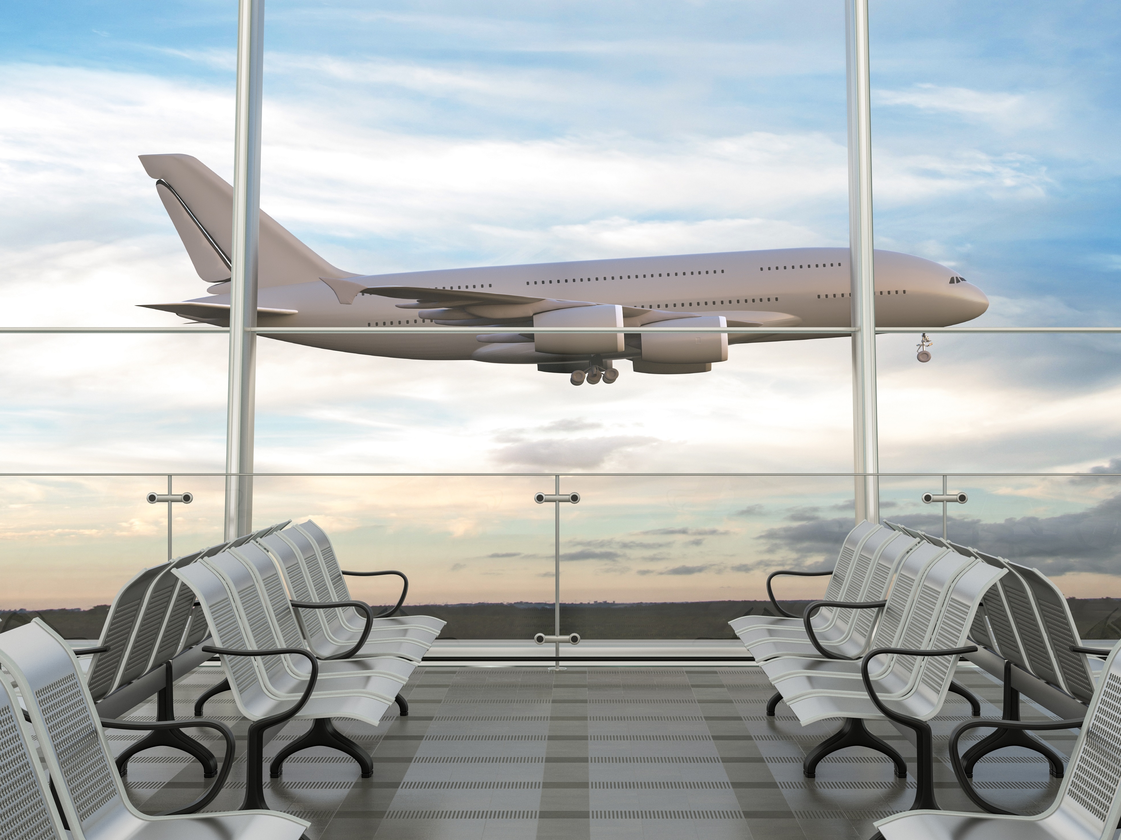 Flughafen Transitbereich