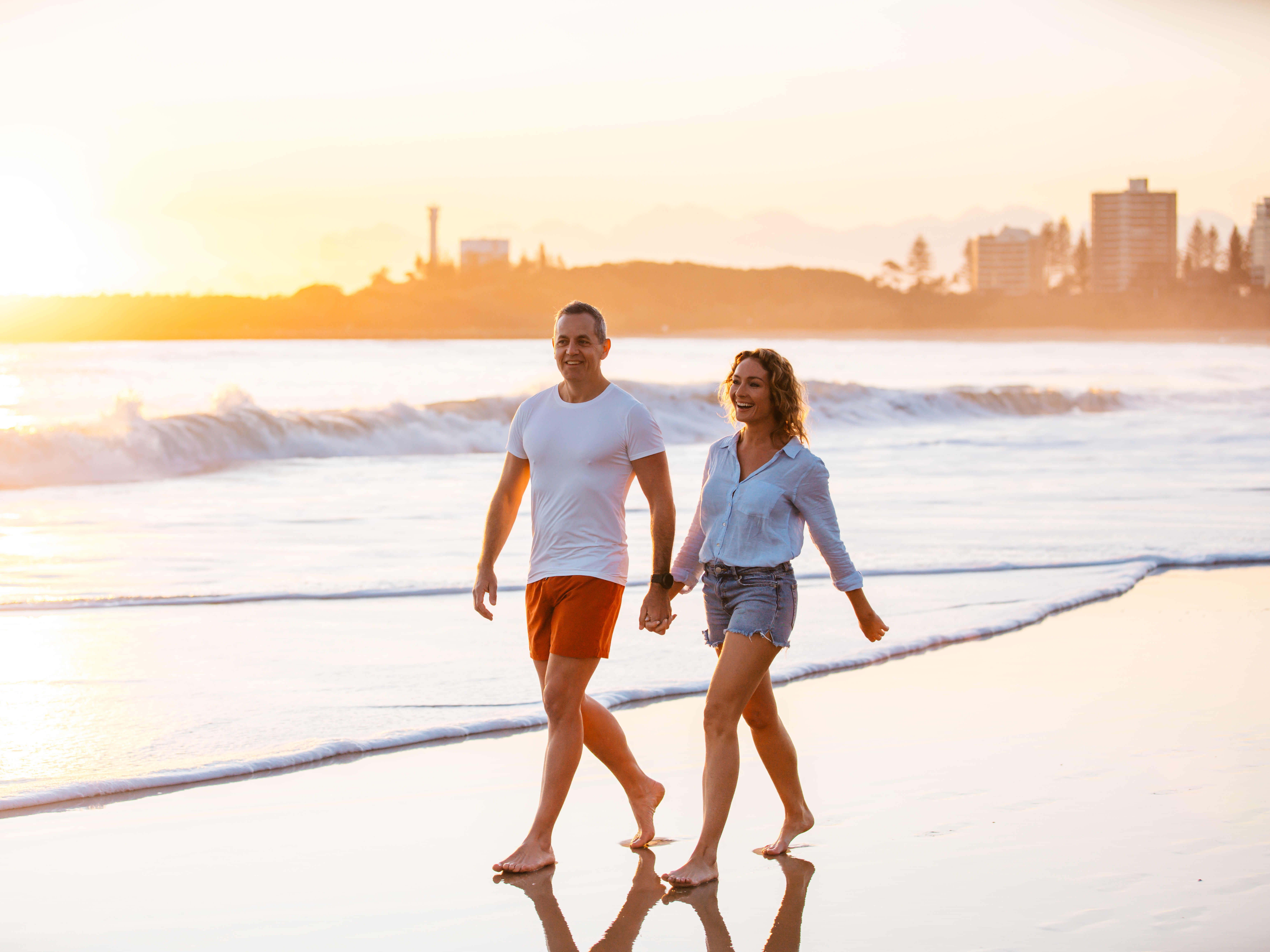 Mooloolaba Beach Sonnenuntergang