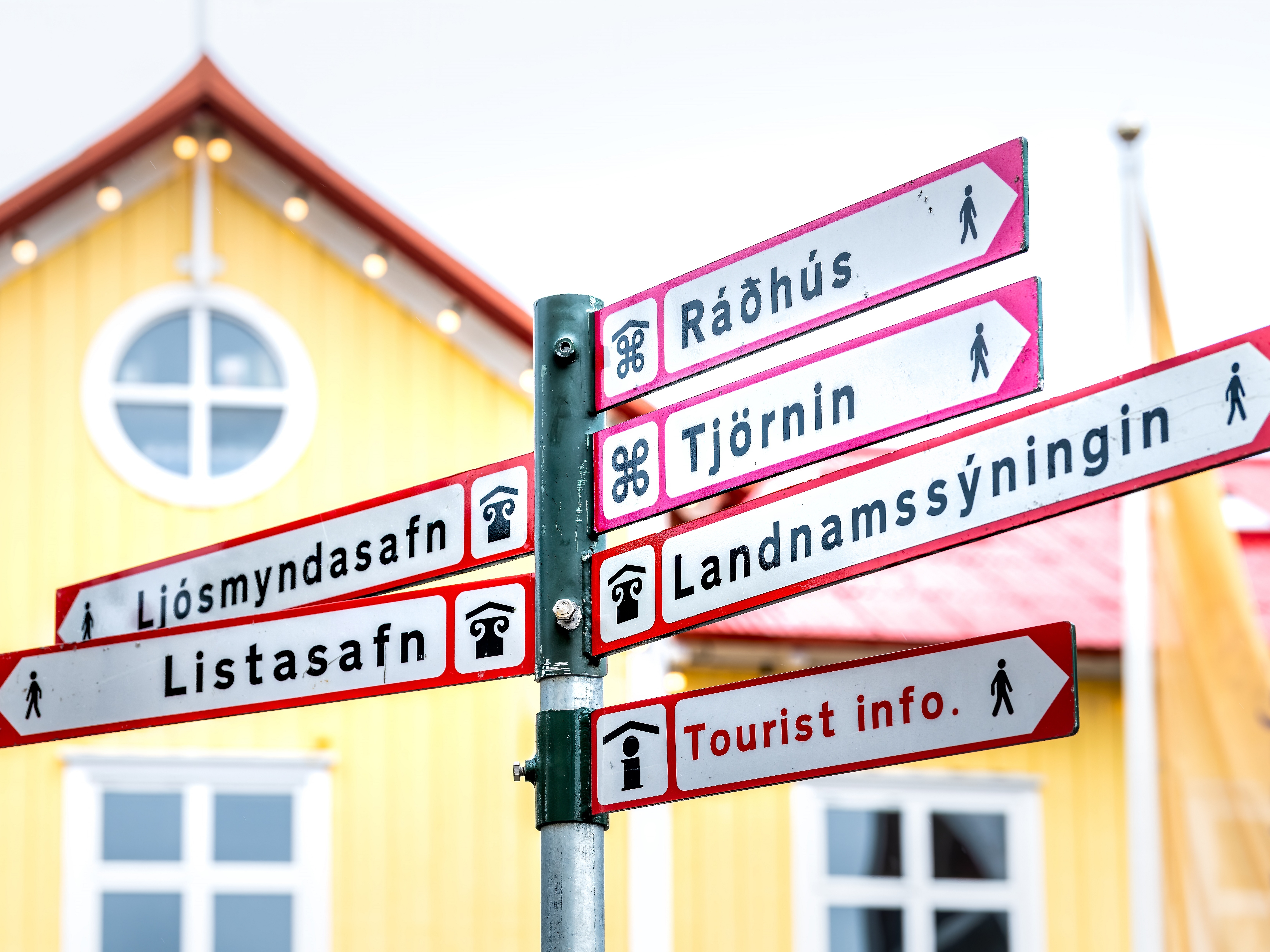 Reykjavik Downtown Schilder