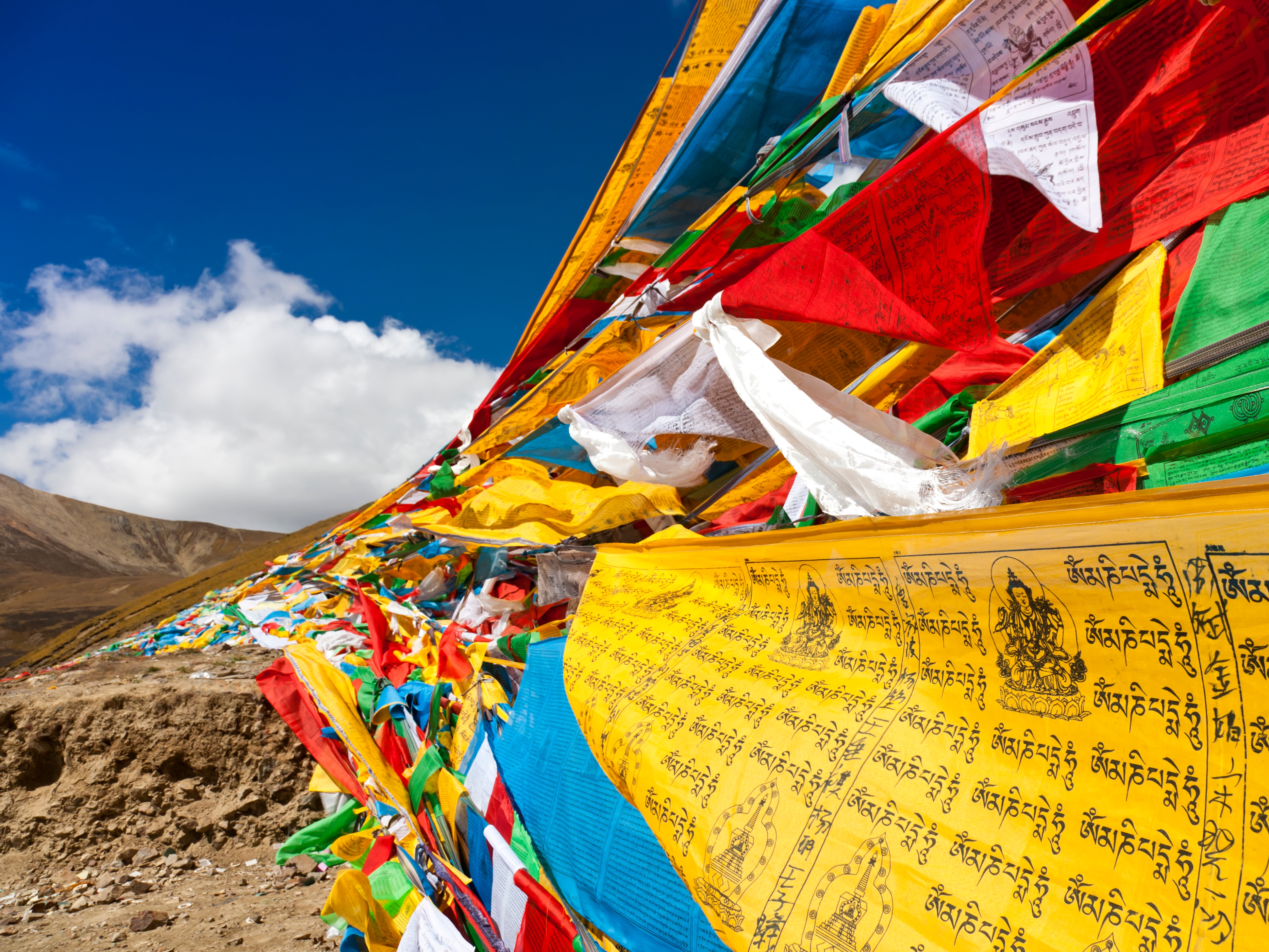 Tibet Gebetsfahnen