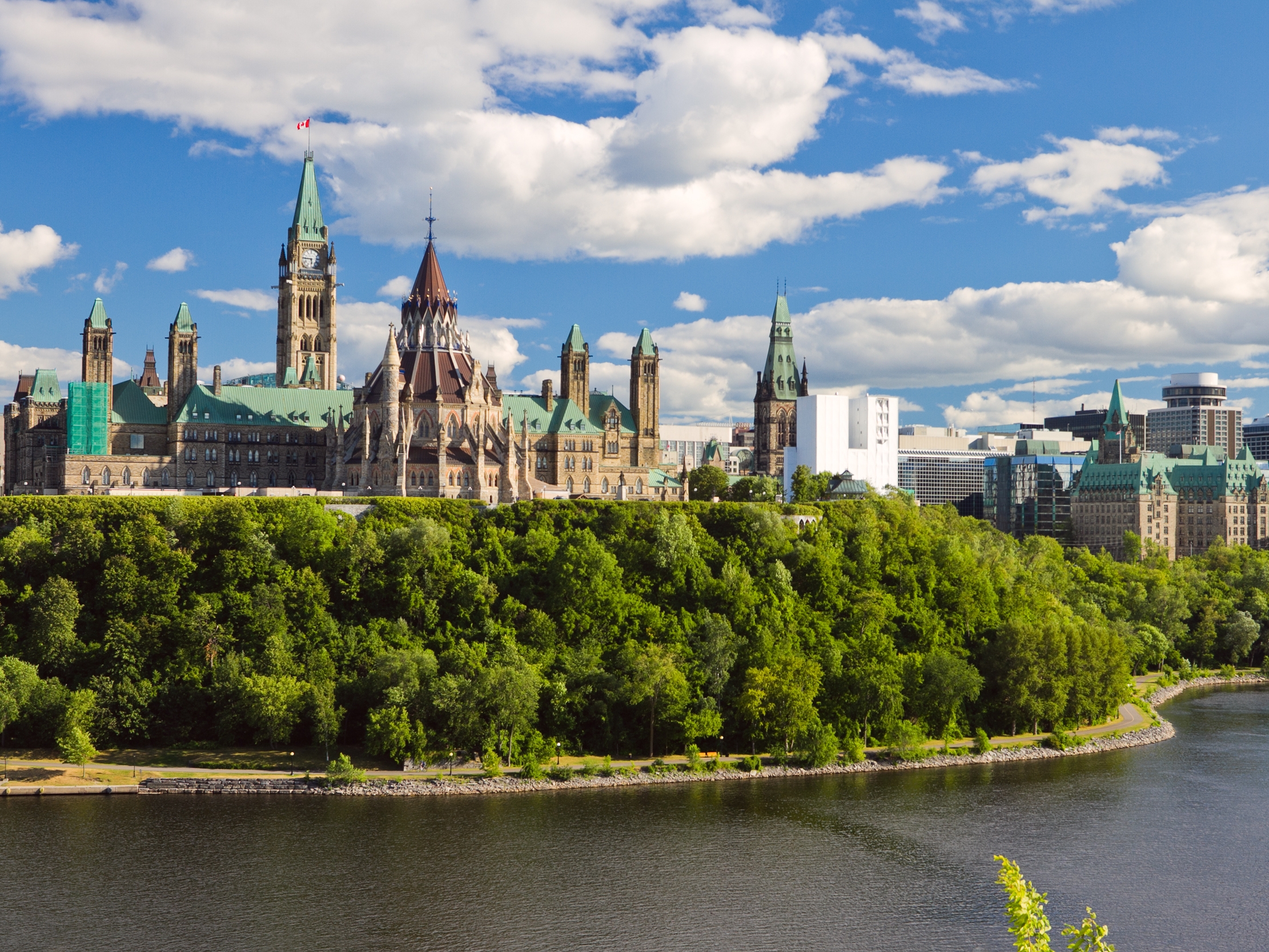 Ottawa Parliament Hill + Ottawa River